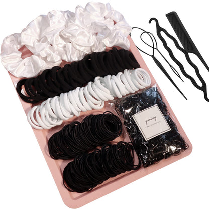 YANRONG 755PCS Hair Accessories for Woman Set Seamless Ponytail Holders Variety Hair Scrunchies Hair Bands Scrunchy Hair Ties For Thick and Curly (Mix)