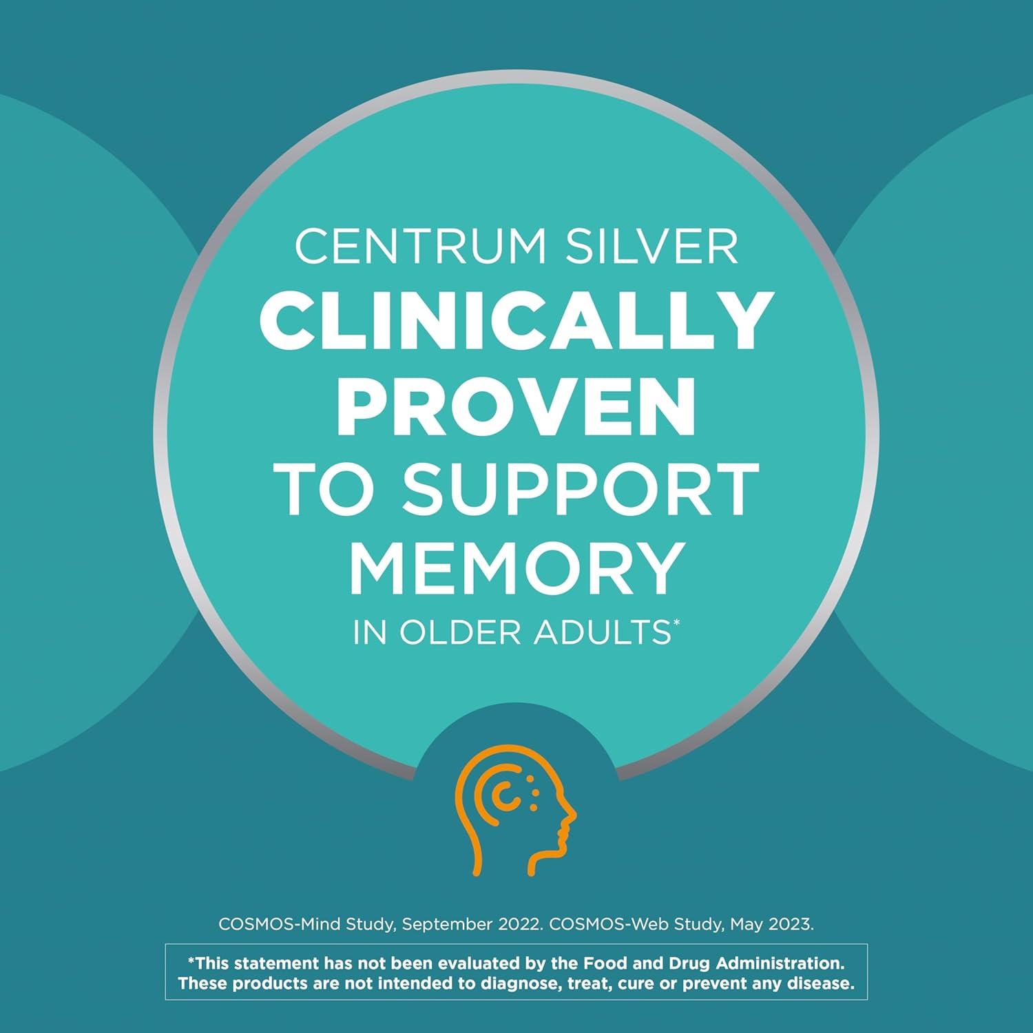 Centrum Minis Silver Multivitamin for Men 50 Plus, Multivitamin/Multimineral Supplement, Vitamin D3, B-Vitamins and Zinc, Non-GMO Ingredients, Supports Memory and Cognition in Older Adults - 280 Ct