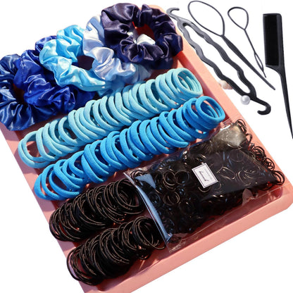 YANRONG 755PCS Hair Accessories for Woman Set Seamless Ponytail Holders Variety Hair Scrunchies Hair Bands Scrunchy Hair Ties For Thick and Curly (Mix)