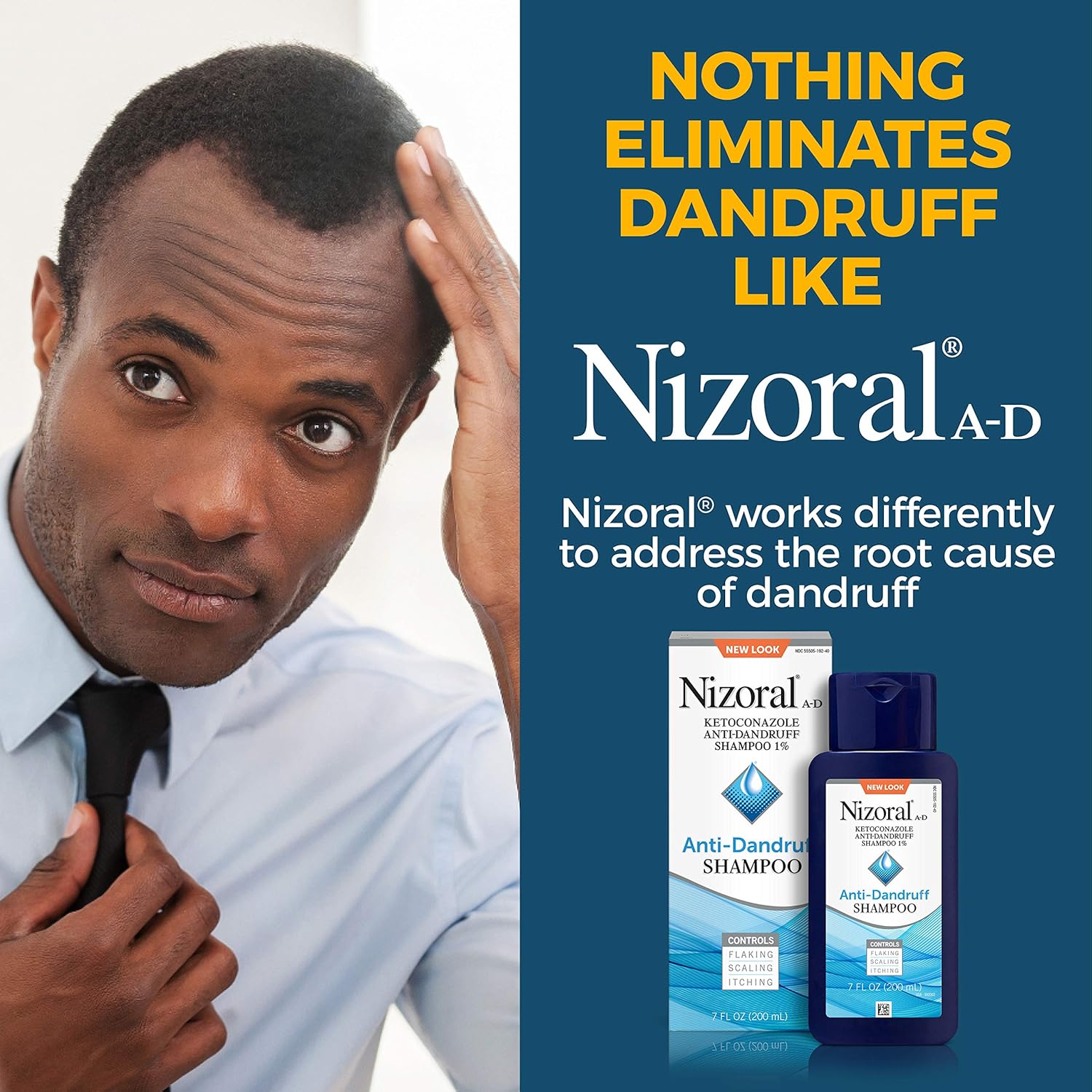 Nizoral Anti-Dandruff Shampoo with 1% Ketoconazole, Fresh Scent, 7 Fl Oz